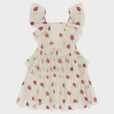 The New - Johanna Sleeveless Berry Dress - White Swan