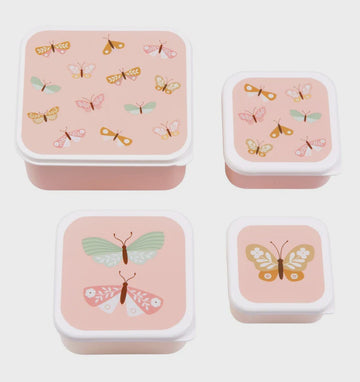 Little Lovely Company - Lunch & Snack Box Set - Butterflies