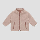 Quincy Mae - Reversible Shearling Zip Jacket - Blush
