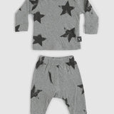 Nununu - Soft Star Baby Set - Heather Grey