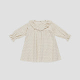 Quincy Mae - Velour Baby Dress - Polka Dot