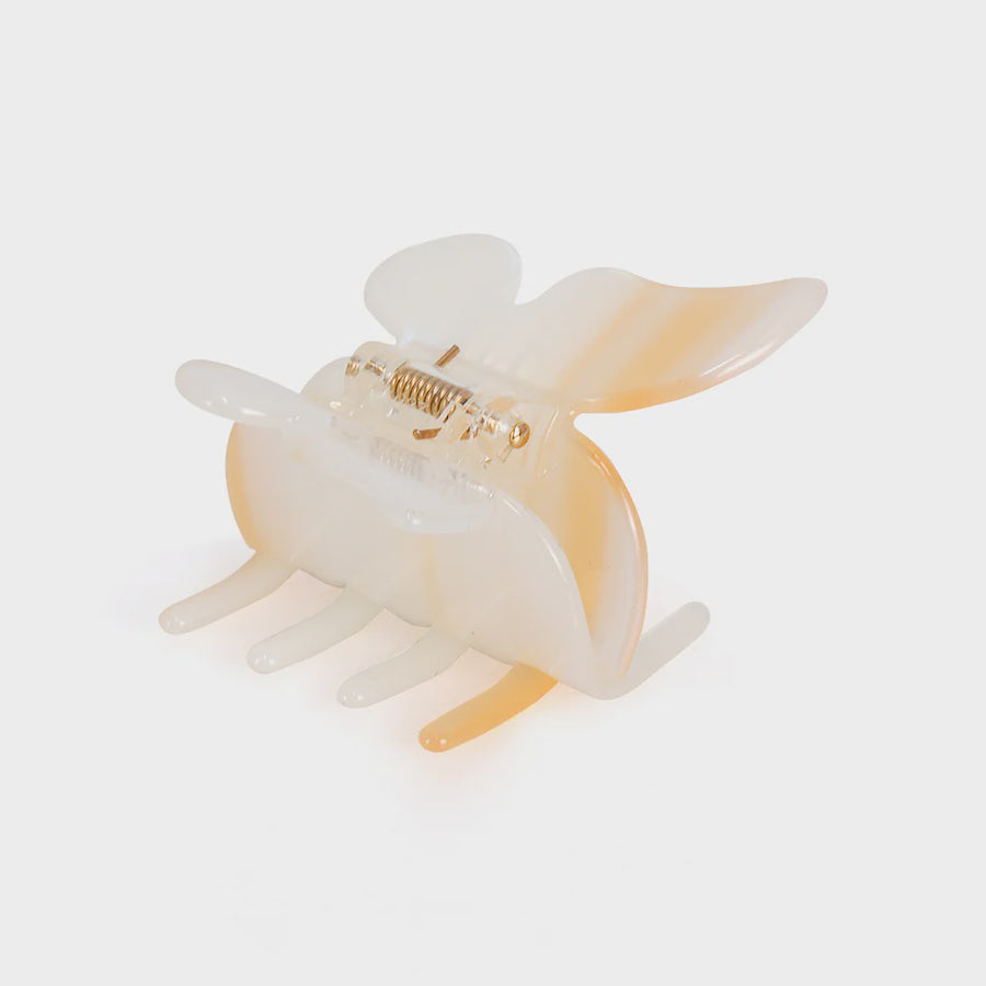 Lim Lim - Pastel Butterfly Jaw Clip - Cream