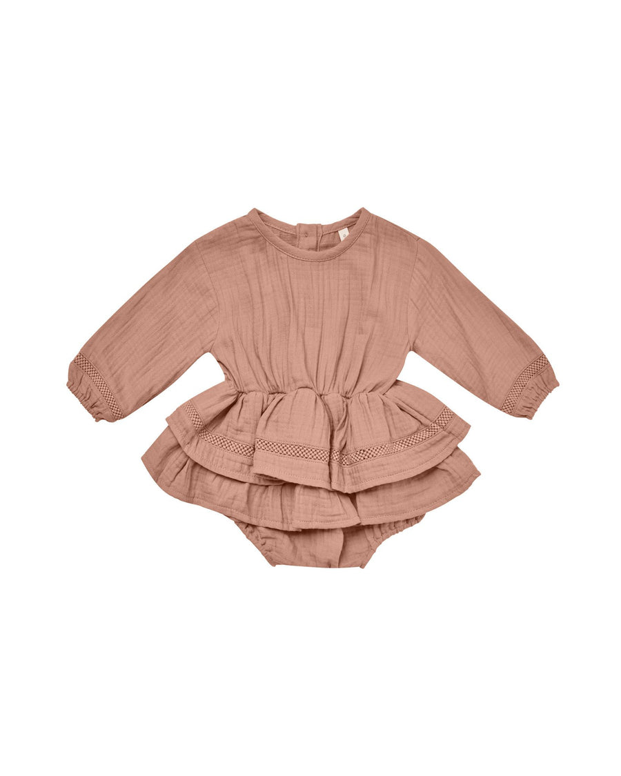 Quincy Mae - Rosie Romper - Rose