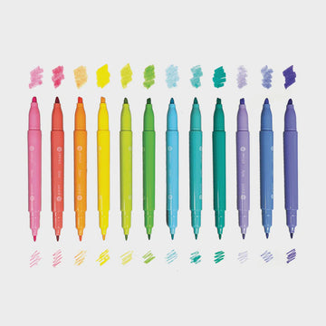 Ooly - Pastel Hues Markers - Set of 12