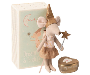 Maileg - Tooth Fairy Mouse in Matchbox - Rose