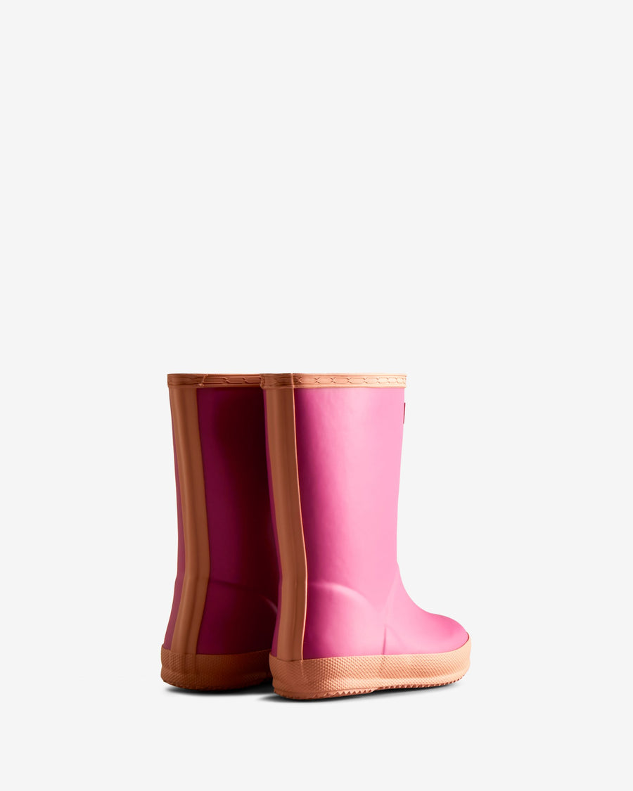 HUNTER - Kids First Insulated Rain Boots - Prismatic Pink/Rough Pink