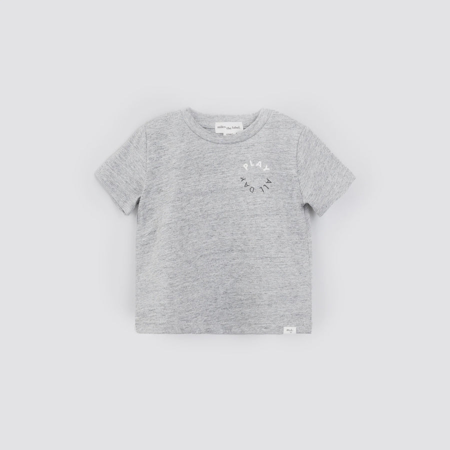 Miles the Label - Play All Day T-Shirt - Heather Grey