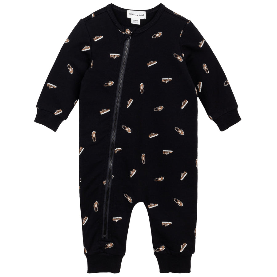 Miles the Label - Basics Playsuit - Black Sneakers