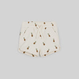 Miles the Label - Wild Pineapple Print Terry Short - Cream