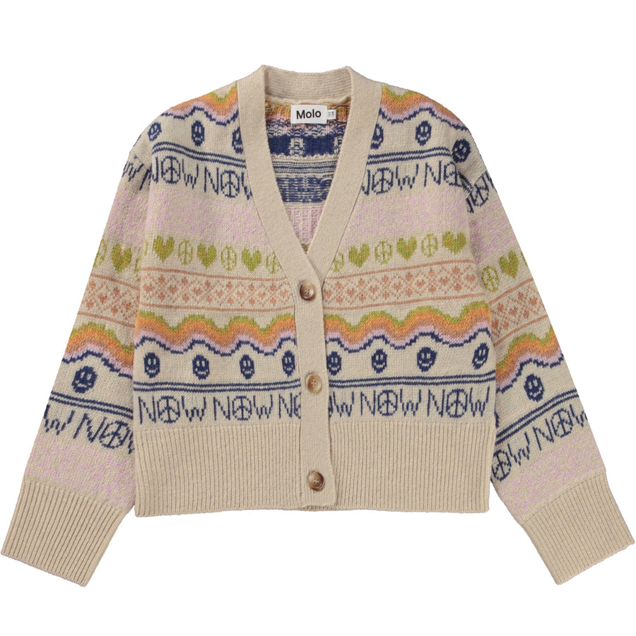 Molo - Gilly Knit Cardigan - Peace Now