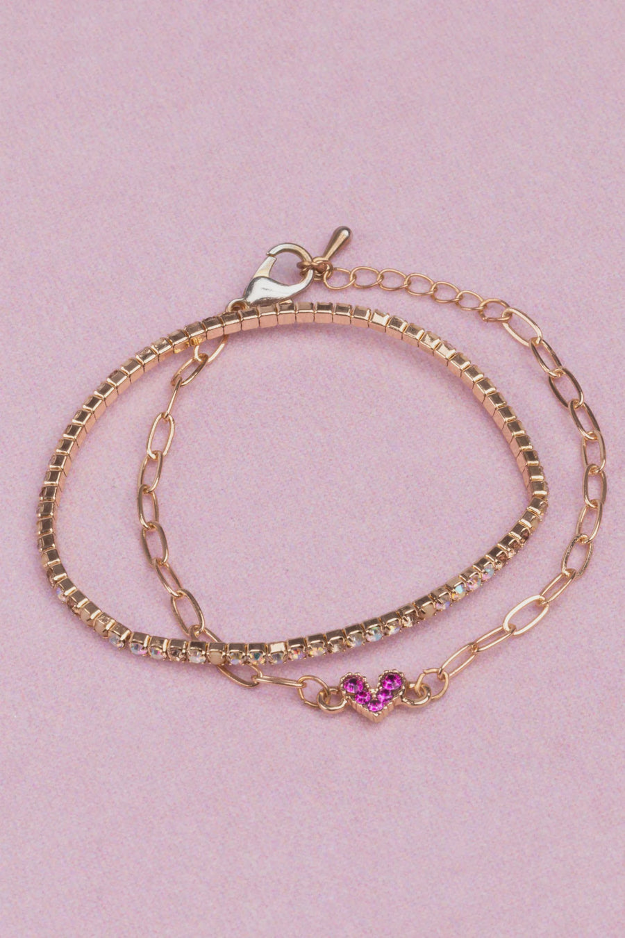 Great Pretenders - Boutique Chic Linked with Love Bracelet