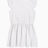 Miles Baby - Stripe Flutter Dress (Off-White)