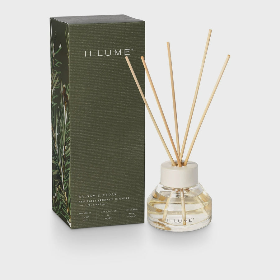 Illume - Balsam & Cedar Refillable Aromatic Diffuser