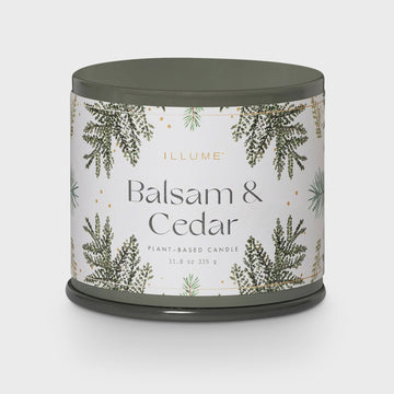 Illume - Vanity Tin Candle - Balsam & Cedar