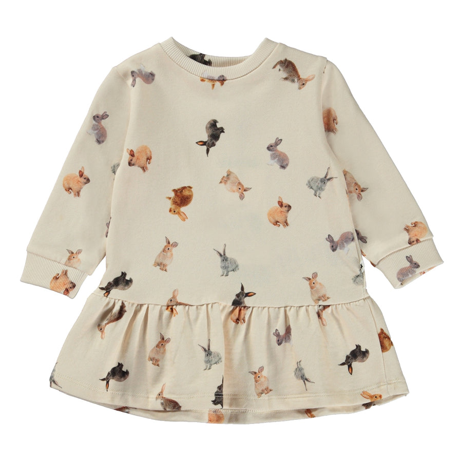Molo - Calypso Sweater Dress - Jumping Bunnies