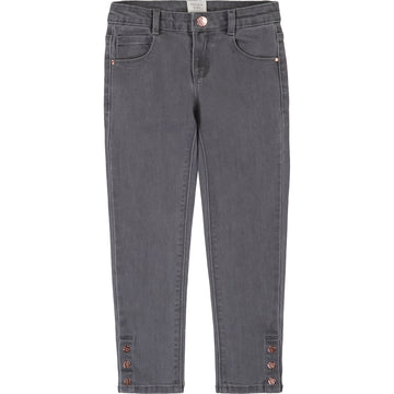 Carrement Beau - Grey Skinny Jeans with Buttons