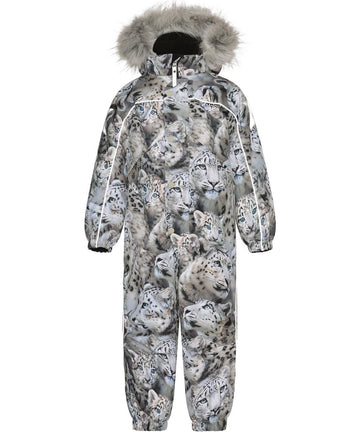 Molo- Polaris Fur Snowsuit- Snow Leopards