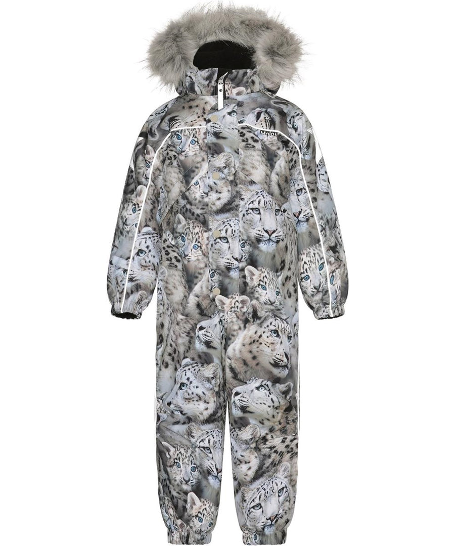 Molo- Polaris Fur Snowsuit- Snow Leopards
