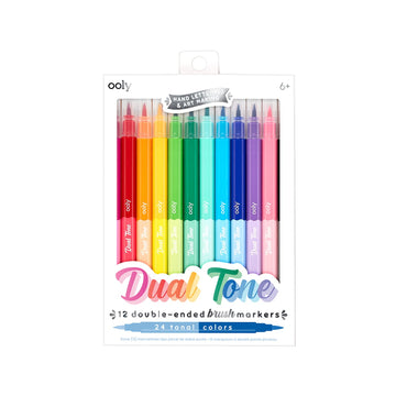 Ooly - Dual Tone Double Ended Brush Markers - Set of 12/24