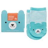 Petit Collage - Organic Socks 0-6M Bear