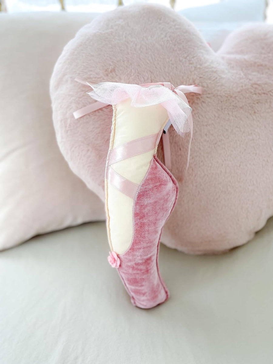 Mon Ami - Ballet Slipper Accent Decor Pillow