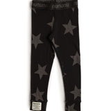 nununu - Star Logo Waistband Legging - Black