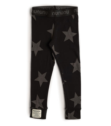 nununu - Star Logo Waistband Legging - Black