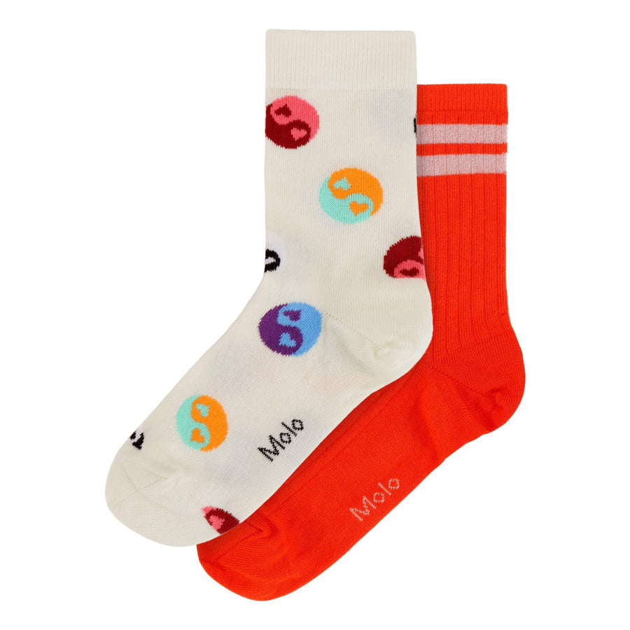 Molo - Nomi Socks 2 Pack - Red Clay