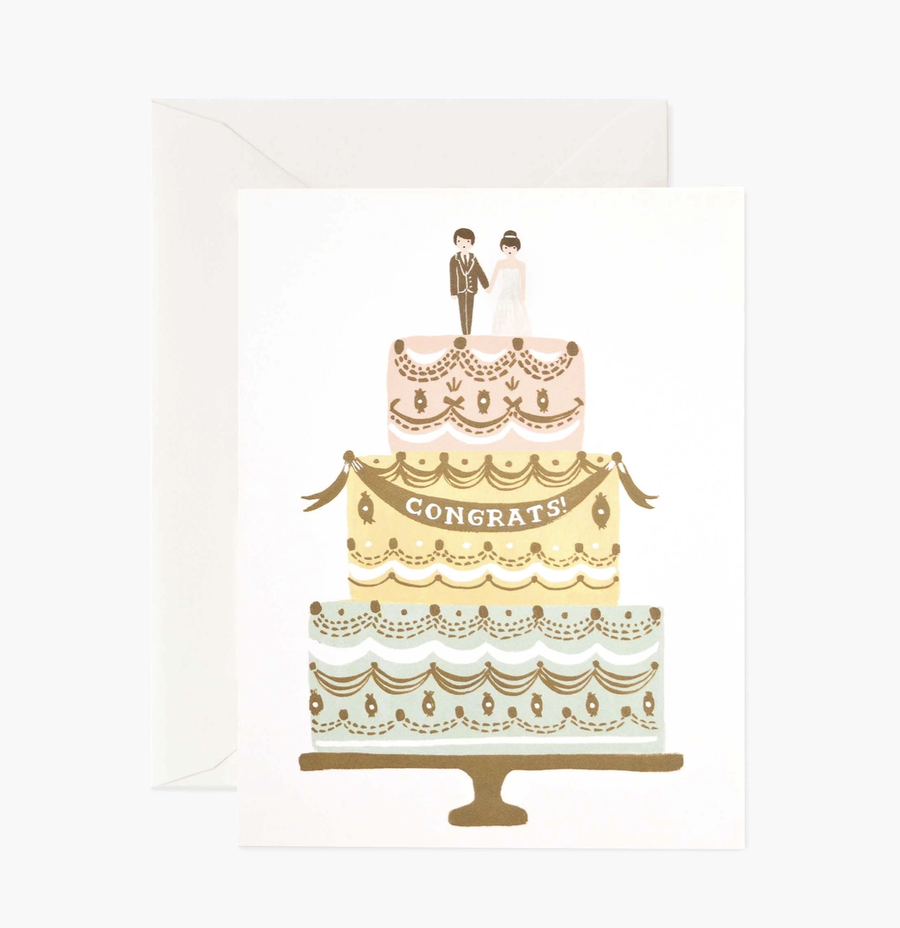 Rifle Paper Co. - Congrats Wedding Cake Card