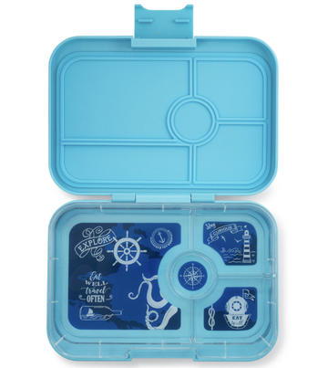 Yumbox - 4 Compartment Tapas - Nevis Blue