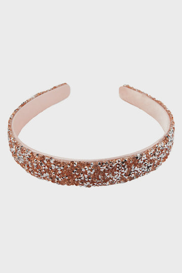 Great Pretenders - Gummy Glitter Headband - Rose Gold