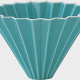 Origami - Medium Dripper & Holder - Turquoise