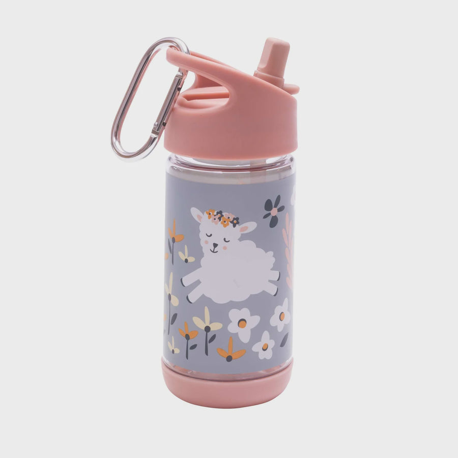 Sugarbooger - Flip & Sip Water Bottle - Lily the Lamb