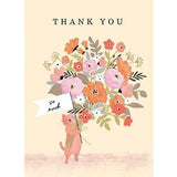 Calypso - Cat Bouquet Thank You Card