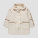 Chloe - Sherpa Coat - Ivory