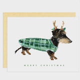 Darling Lemon - Dog with Antlers Card