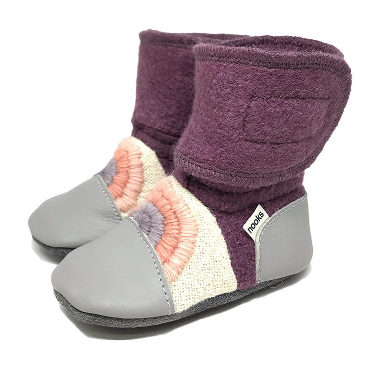 Nooks Design- Felted Wool Booties- Dream On