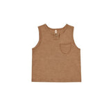 Rylee & Cru - Jersey Button Tank - Camel