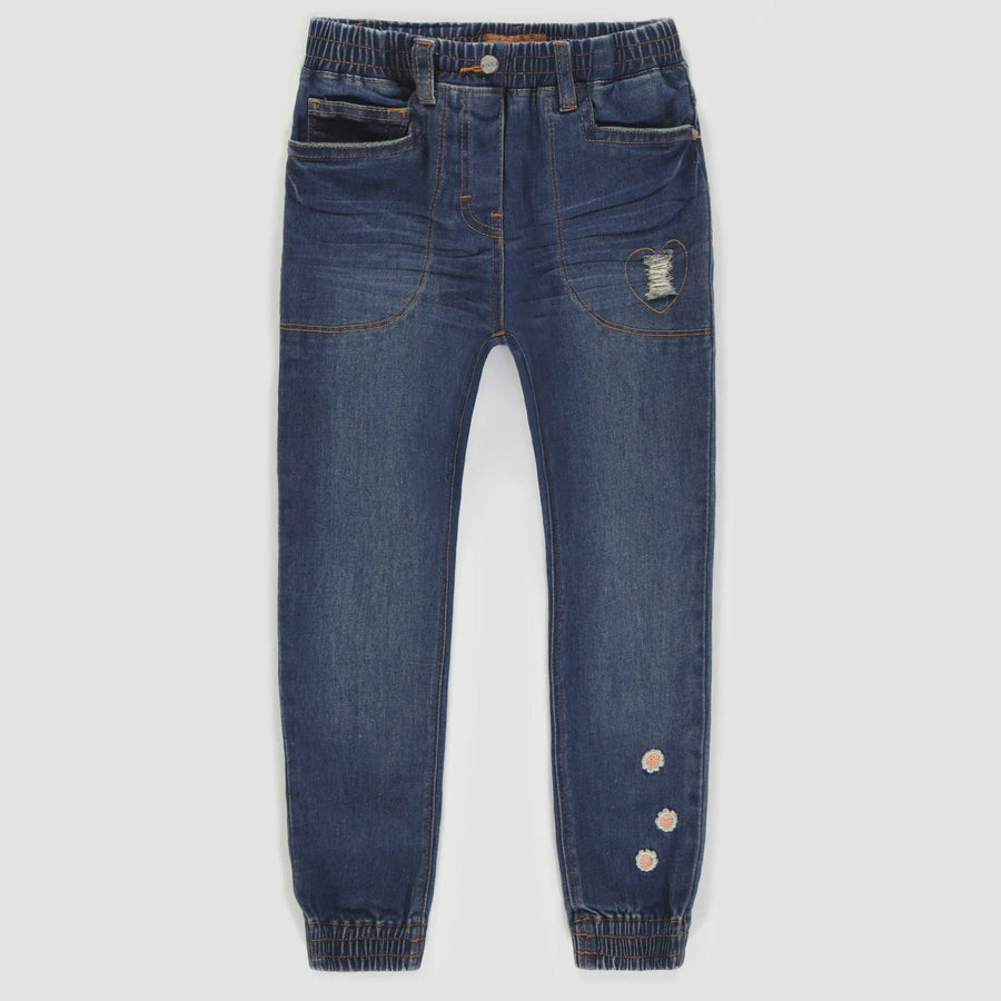 Souris Mini - Stretch Denim Jogger - Flowers