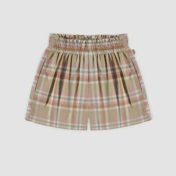 Souris Mini - Checkered Skirt - Sage/Pink