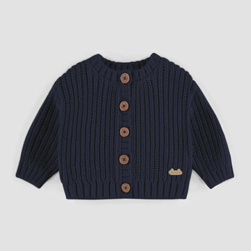 Souris Mini - Knitted Cardigan - Navy