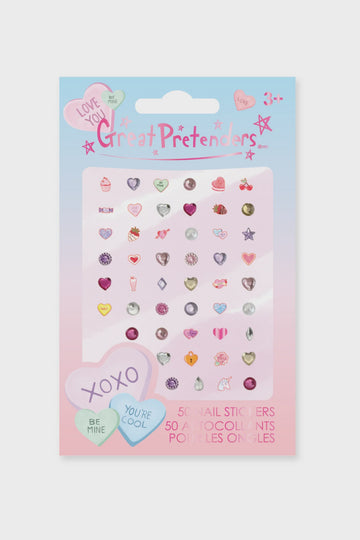 Great Pretenders - Candy Heart Love Valentine - Nail Stickers