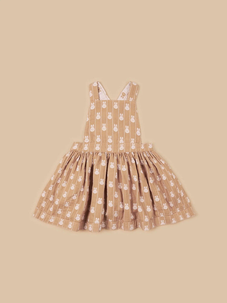 Hux - Reversible Dress Pinafore  - Bunny Stripe