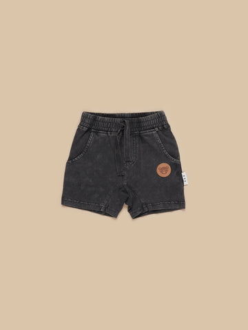 Hux - Slouch Shorts - Vintage Black