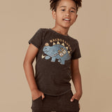 Hux - Slouch Shorts - Vintage Black