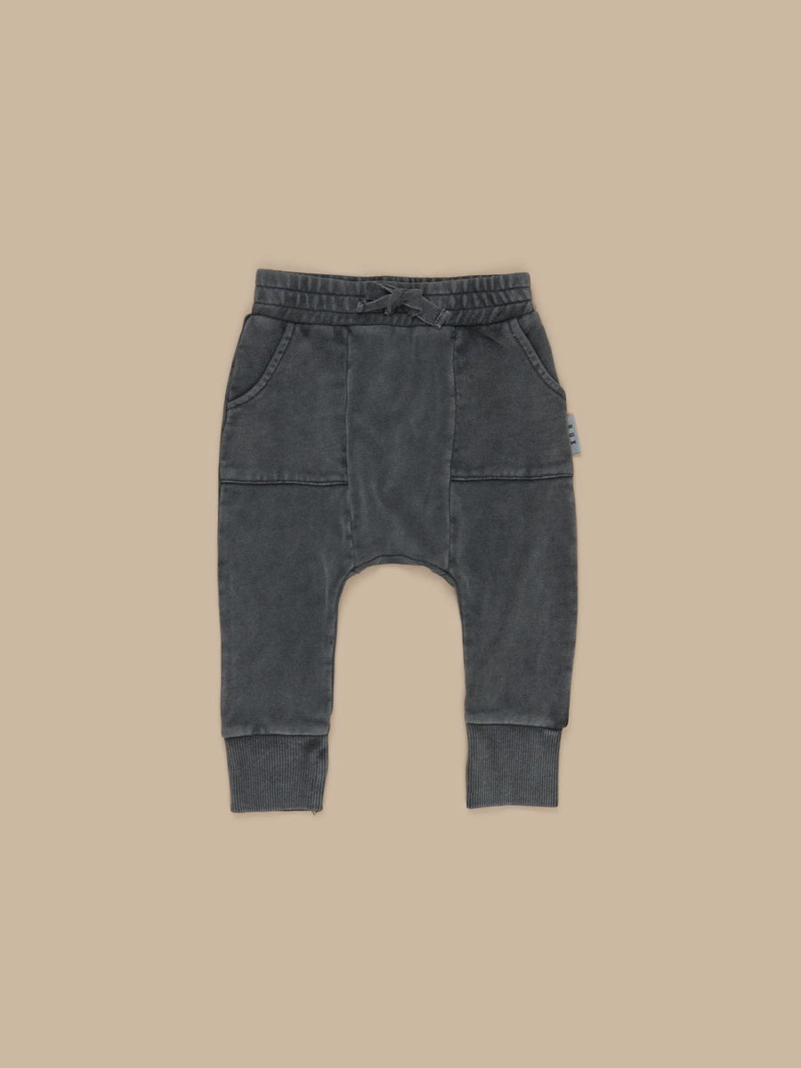 Hux - Pocket Drop Crotch Pant - Vintage Black