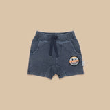 Hux - Rainbow Smiley Slouch Shorts - Denim