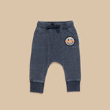 Hux - Rainbow Smiley Pocket Drop Crotch Pant - Denim