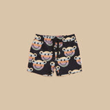 Hux - Smiley Bear Swim Trunks - Black