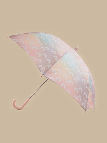 Hux - Rainbow Swirl Umbrella - Pink Powder
